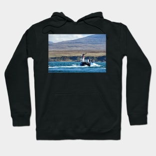 The Jura ferry fighting the tidal current, Islay, Scotland Hoodie